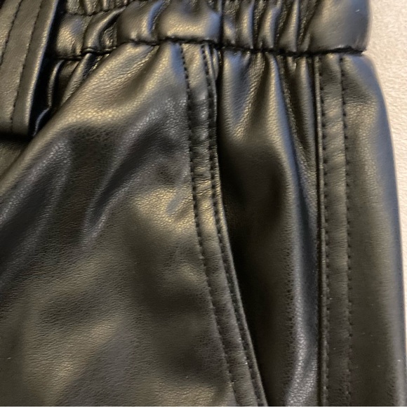 Bershka Faux Leather Jogger Pants - Picture 8 of 11